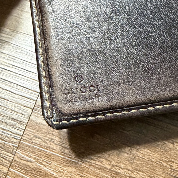 Authentic Gucci GG Canvas Bifold Wallet Brown Leather Trim Made in Italy - Picture 11 of 16